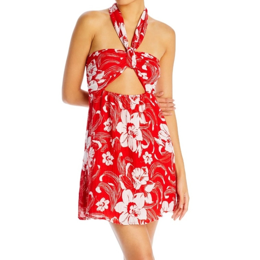 Faithfull the Brand Womens Mairie Floral Print Dress Floral Red